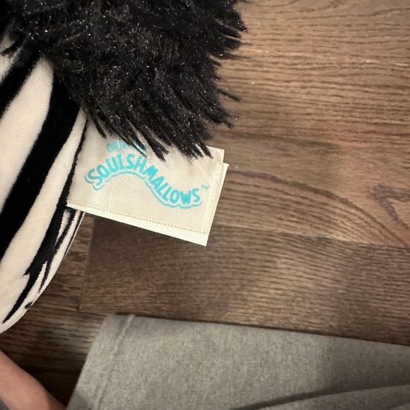 Squishmallow Tracey the Zebra with Black Hair and Pink Ears Plush Toy 5". - Picture 3 of 3